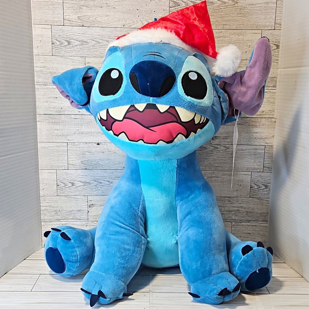 Disney Lilo & Stitch Magic Holiday Stitch Plush w/ Santa Hat 17"  Tall